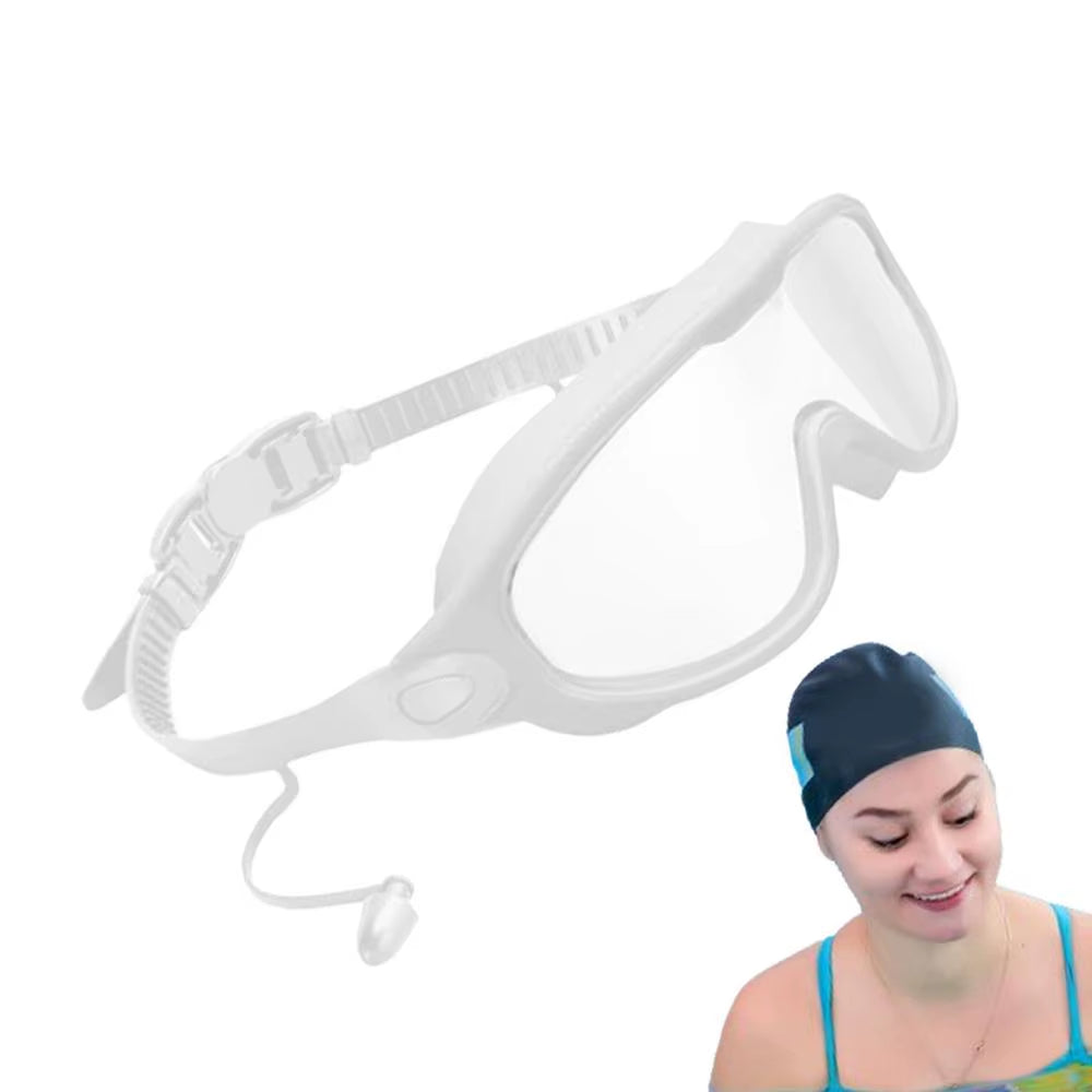 Women Swim Goggles Adjustable UV Protection Swimming Goggles for Men and Women No Water Seepage Swim Goggles with Wide View For