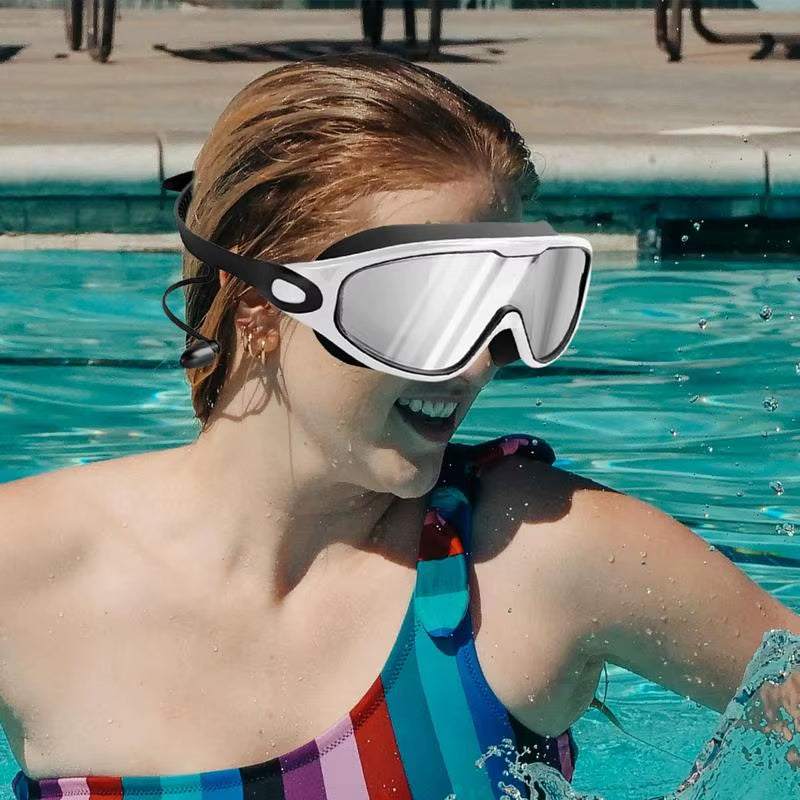 Women Swim Goggles Adjustable UV Protection Swimming Goggles for Men and Women No Water Seepage Swim Goggles with Wide View For