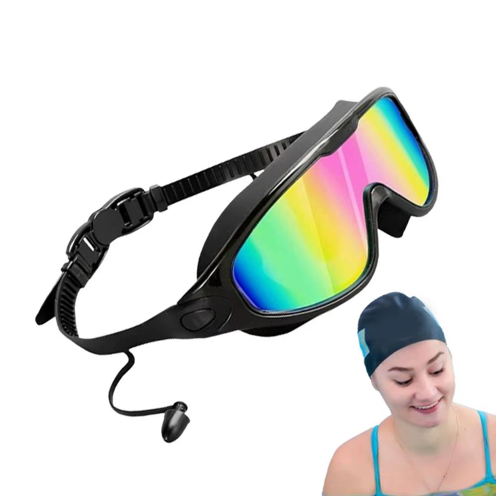 Women Swim Goggles Adjustable UV Protection Swimming Goggles for Men and Women No Water Seepage Swim Goggles with Wide View For