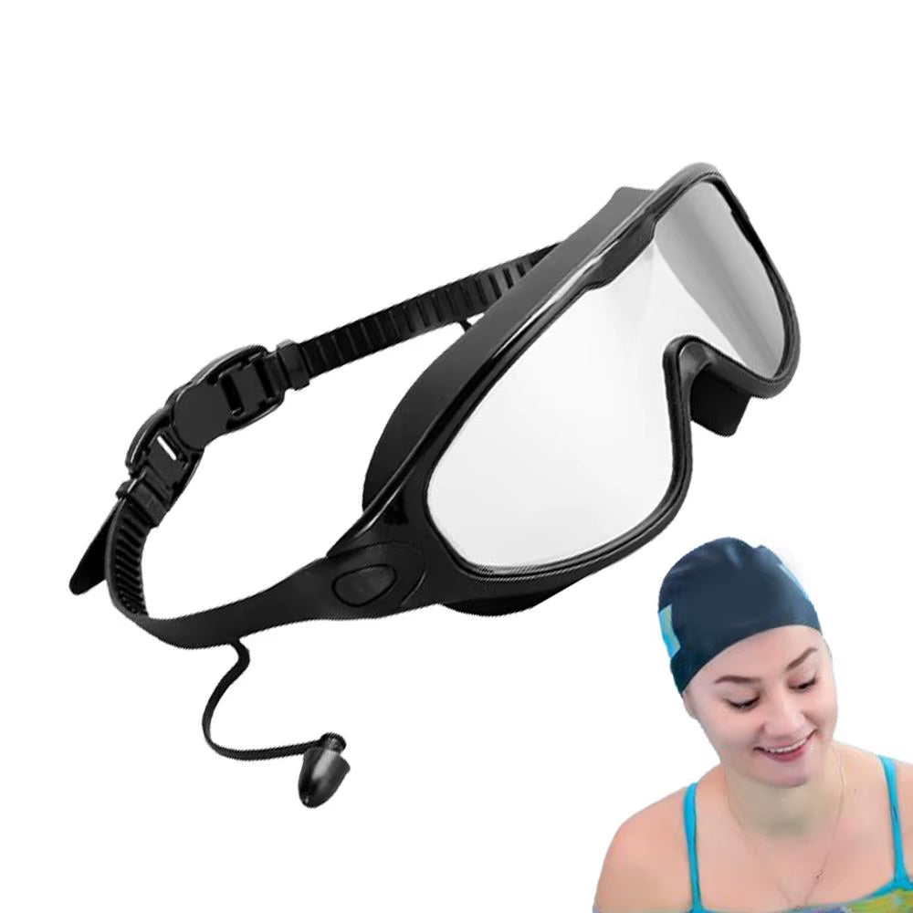 Women Swim Goggles Adjustable UV Protection Swimming Goggles for Men and Women No Water Seepage Swim Goggles with Wide View For