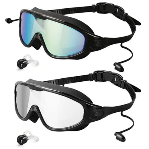 Anti Fog Swimming Goggles UV Protection Swimming Goggles Waterproof Swim Sports Eyewear Adjustable for Swimmers